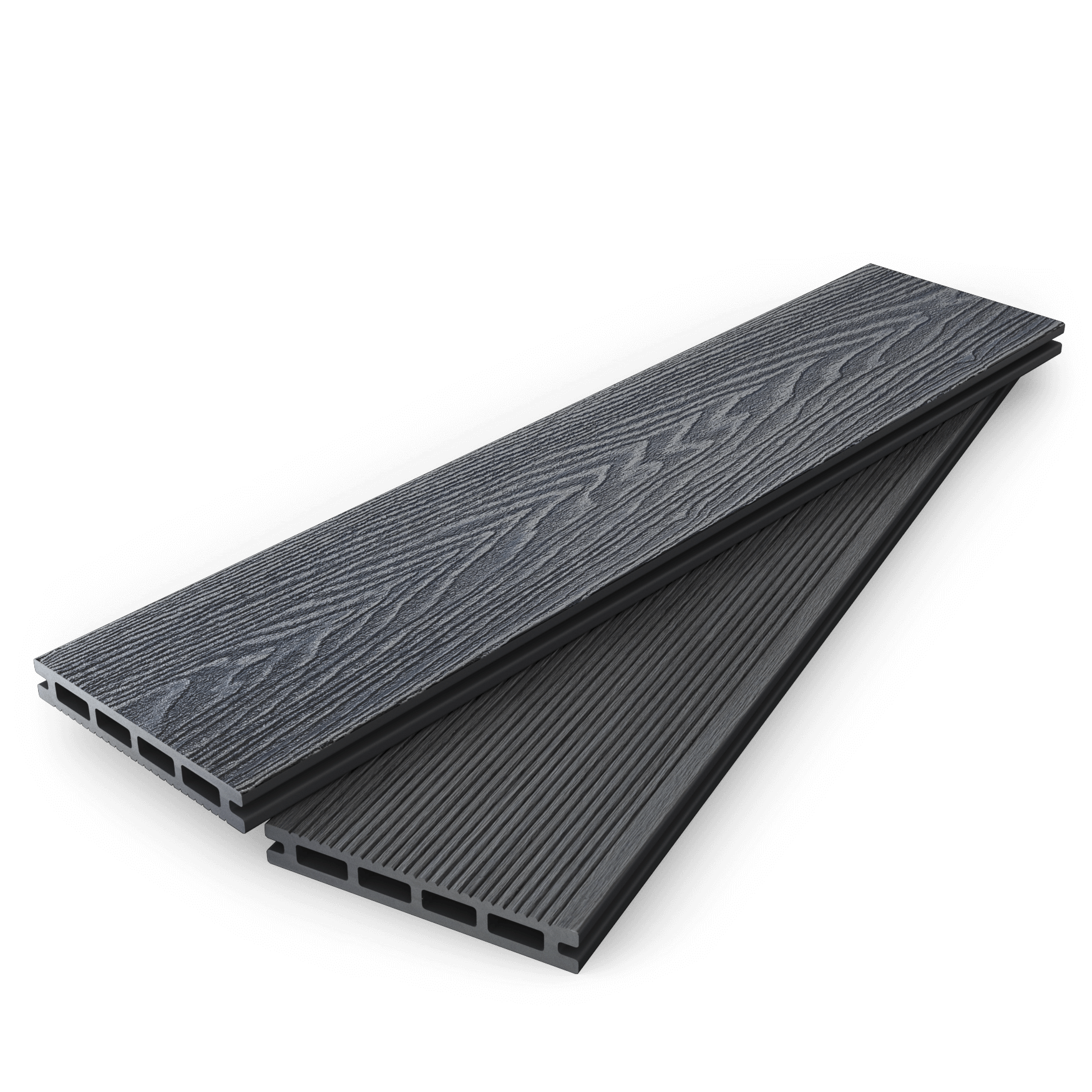 2.8m Dark Grey Composite Decking Board