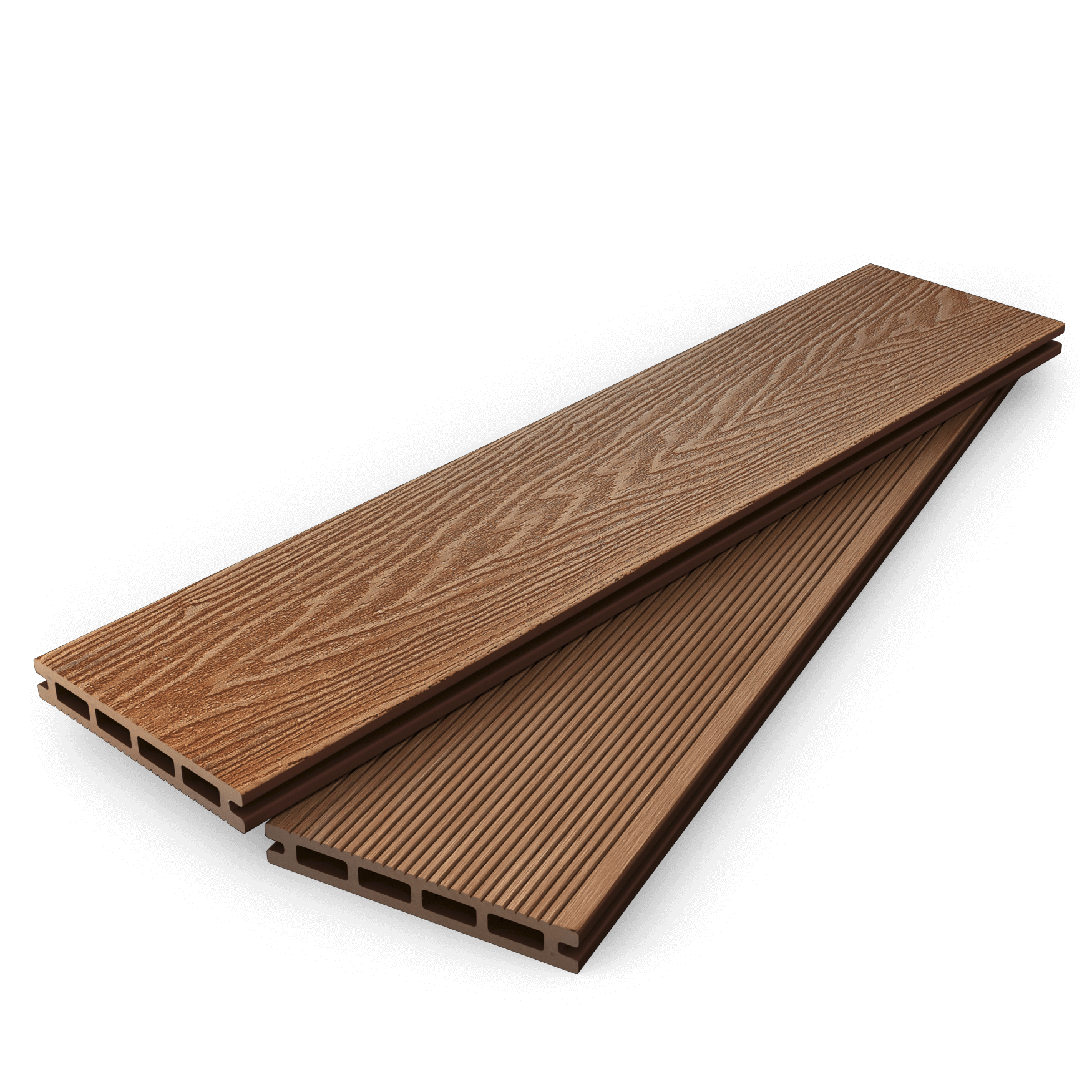 2.8m Brown Composite Decking Board